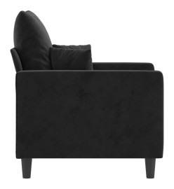 Fauteuil Noir 60 cm Velours