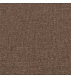 Ensemble de canapés 4 pcs avec coussins marron tissu