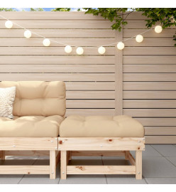 Repose-pied de jardin bois de pin massif