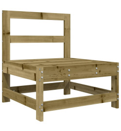 Salon de jardin 6 pcs bois de pin imprégné