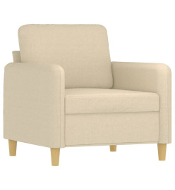 Fauteuil Crème 60 cm Tissu