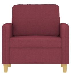 Fauteuil Rouge bordeaux 60 cm Tissu