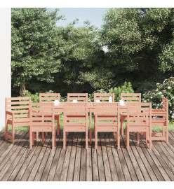 Ensemble à dîner de jardin 11 pcs bois massif Douglas