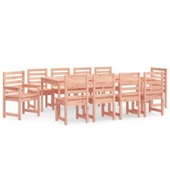 Ensemble à dîner de jardin 11 pcs bois massif Douglas