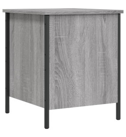 Banc de rangement sonoma gris 40x42,5x50 cm bois d'ingénierie