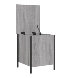 Banc de rangement sonoma gris 40x42,5x50 cm bois d'ingénierie