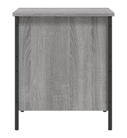 Banc de rangement sonoma gris 40x42,5x50 cm bois d'ingénierie