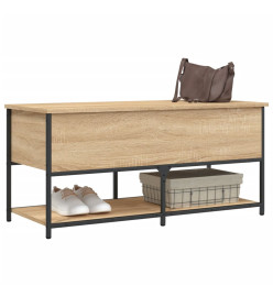 Banc de rangement chêne sonoma 100x42,5x47 cm bois d'ingénierie