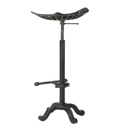 Tabouret de bar Noir Fonte