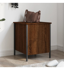 Banc de rangement chêne marron 40x42,5x50 cm bois d'ingénierie