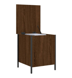 Banc de rangement chêne marron 40x42,5x50 cm bois d'ingénierie