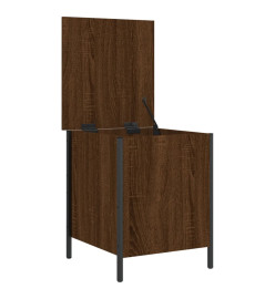 Banc de rangement chêne marron 40x42,5x50 cm bois d'ingénierie