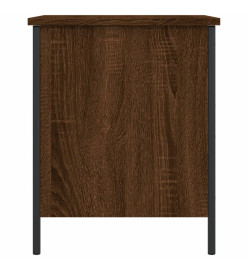 Banc de rangement chêne marron 40x42,5x50 cm bois d'ingénierie