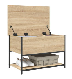 Banc de rangement chêne sonoma 70x42,5x47 cm bois d'ingénierie