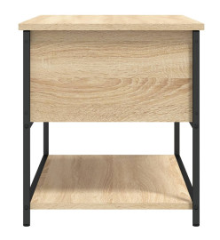 Banc de rangement chêne sonoma 70x42,5x47 cm bois d'ingénierie