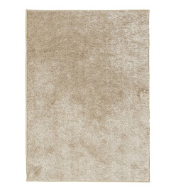 Tapis ISTAN à poils longs aspect brillant beige 240x340 cm