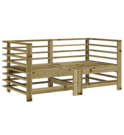 Salon de jardin 7 pcs bois de pin imprégné