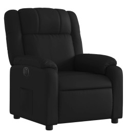 Fauteuil inclinable électrique Noir Similicuir