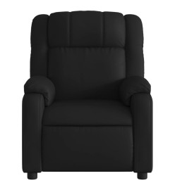 Fauteuil inclinable électrique Noir Similicuir