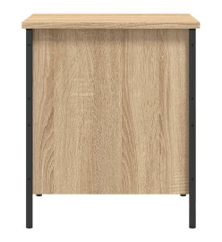 Banc de rangement chêne sonoma 40x42,5x50 cm bois d'ingénierie