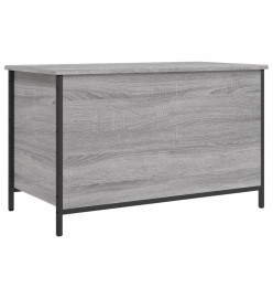 Banc de rangement sonoma gris 80x42,5x50 cm bois d'ingénierie