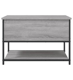 Banc de rangement sonoma gris 70x42,5x47 cm bois d'ingénierie