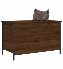 Banc de rangement chêne marron 80x42,5x50 cm bois d'ingénierie