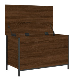 Banc de rangement chêne marron 80x42,5x50 cm bois d'ingénierie