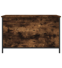 Banc de rangement chêne fumé 80x42,5x50 cm bois d'ingénierie