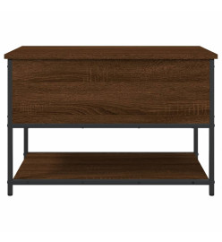 Banc de rangement chêne marron 70x42,5x47 cm bois d'ingénierie