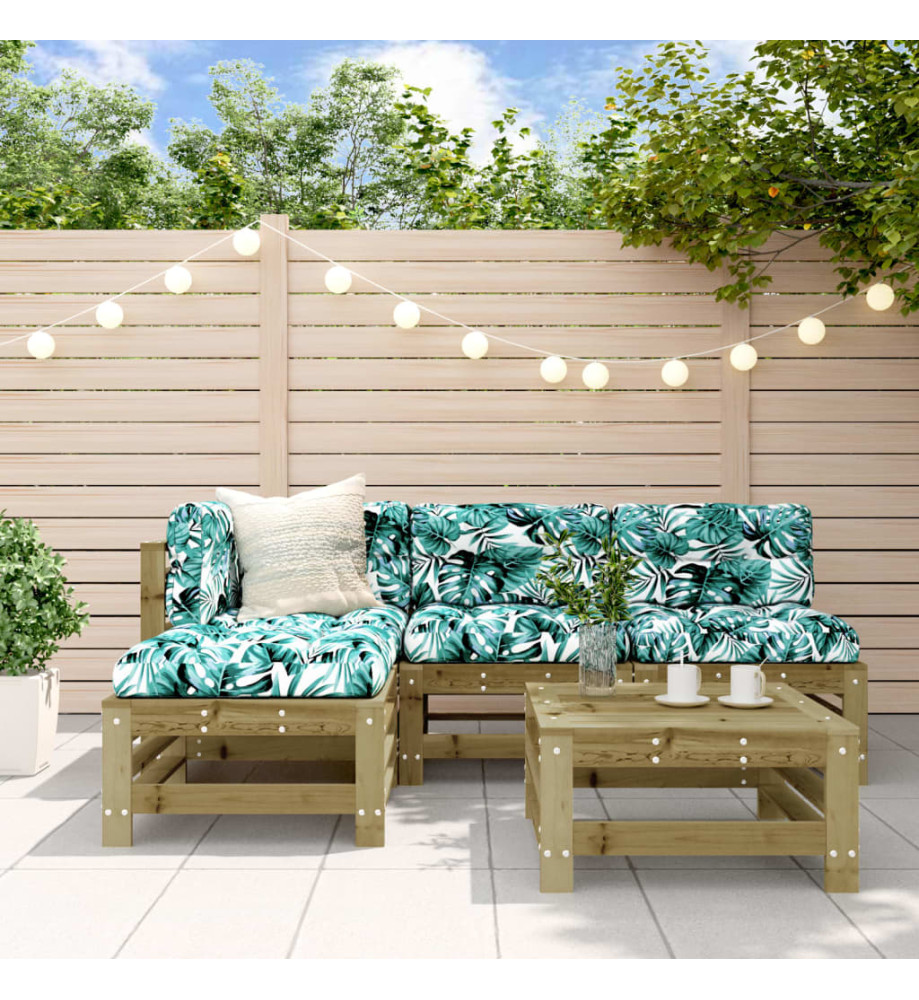 Salon de jardin 5 pcs bois de pin imprégné Salon de jardin 5 pcs bois de pin imprégné