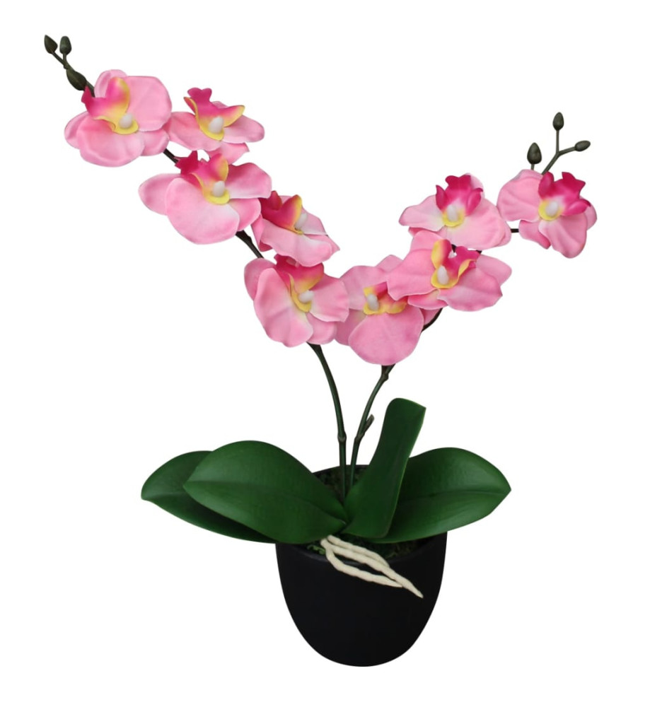 Plante artificielle avec pot Orchidée 30 cm Rose Plante artificielle avec pot Orchidée 30 cm Rose