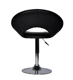 Tabouret de bar noir similicuir