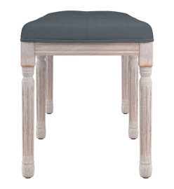Banc Gris foncé 110x40x49 cm Velours