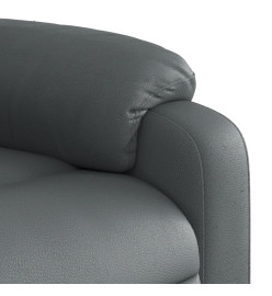 Fauteuil inclinable de massage Gris Similicuir