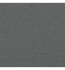 Canapé 2 places avec oreillers gris foncé 120 cm tissu