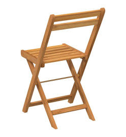 Chaises de bistrot pliantes lot de 6 bois d'acacia solide