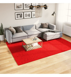 Tapis HUARTE à poils courts doux et lavable rouge 200x280 cm