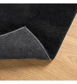 Tapis HUARTE à poils courts doux et lavable noir 240x240 cm