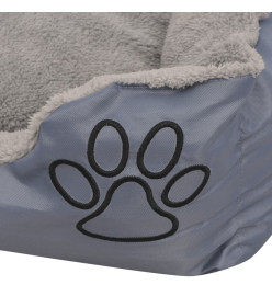 Lit pour chiens avec coussin rembourré Taille S Gris