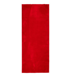 Tapis HUARTE à poils courts doux et lavable rouge 80x200 cm