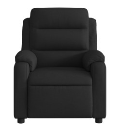 Fauteuil de massage inclinable Noir Tissu