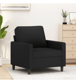 Fauteuil Noir 60 cm Velours