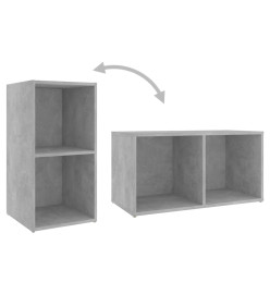 Meubles TV 2 pcs Gris béton 72x35x36,5 cm Aggloméré