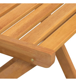 Chaises de bistrot pliantes lot de 8 bois d'acacia solide