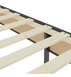 Sommier tapissier Gris Tissu 80 x 200 cm