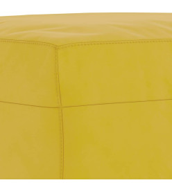 Ensemble de canapés 3 pcs avec coussins Jaune Velours