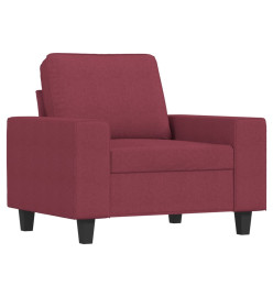 Fauteuil Rouge bordeaux 60 cm Tissu