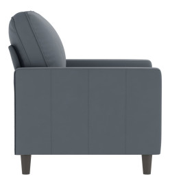 Fauteuil Gris foncé 60 cm Velours