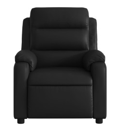 Fauteuil de massage inclinable électrique noir similicuir